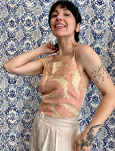 Carica l'immagine nel visualizzatore di Gallery, Top Twister balene/fiocco plumetis bianco