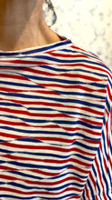 Carica l'immagine nel visualizzatore di Gallery, Marinière rossa/bianca/blu