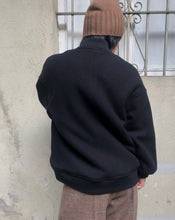 Carica l'immagine nel visualizzatore di Gallery, Classic Bomber nero (ACCONTO DELLA METÀ DI 410)