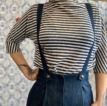 Carica l'immagine nel visualizzatore di Gallery, Pantabretelle jeans Coco’ gamba lunga