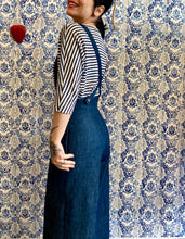 Carica l'immagine nel visualizzatore di Gallery, Pantabretelle jeans Coco’ gamba lunga