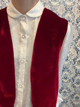 Carica l'immagine nel visualizzatore di Gallery, Gilet Bolerino velluto borgogna
