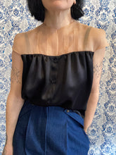 Carica l&#39;immagine nel visualizzatore di Gallery, Plumes à porter nera/nude
