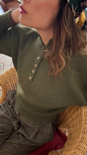 Carica l'immagine nel visualizzatore di Gallery, Maglia Lupetto verde bosco
