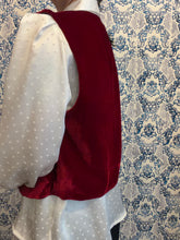 Carica l'immagine nel visualizzatore di Gallery, Gilet Bolerino velluto borgogna
