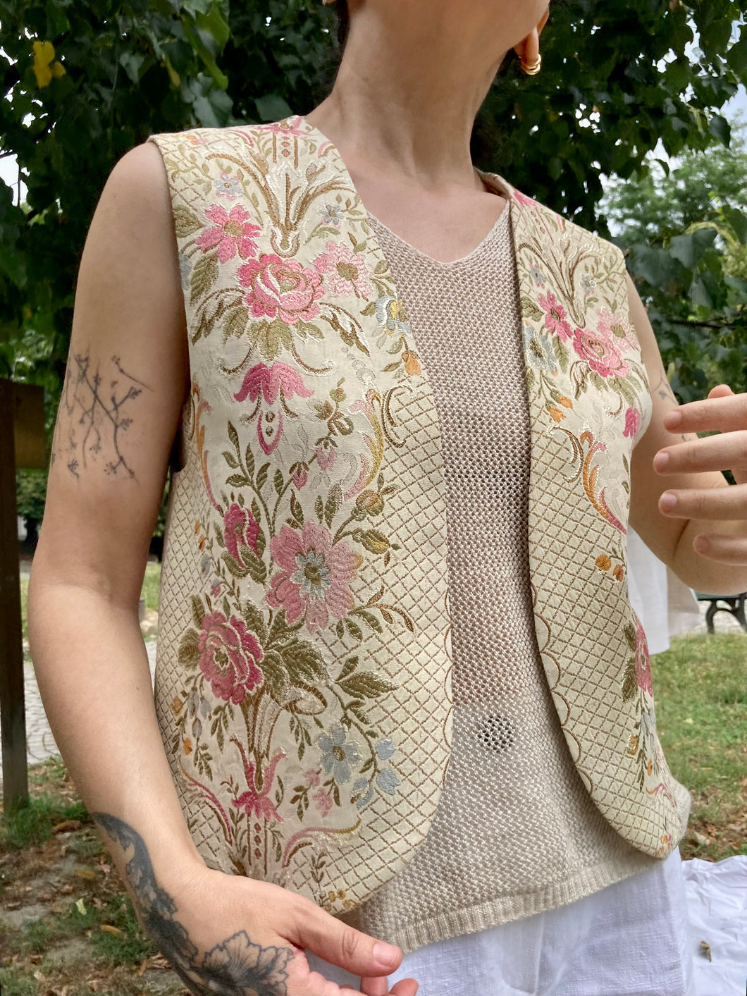 Gilet Bolerino Broccato