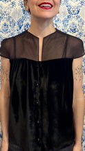Carica l'immagine nel visualizzatore di Gallery, Plumes á porter total black con velluto liscio
