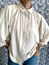 Carica l&#39;immagine nel visualizzatore di Gallery, Camicia Zefiro seta cruda avorio

