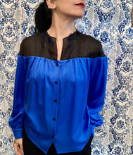 Carica l&#39;immagine nel visualizzatore di Gallery, Plumes à porter blu Klein e nero
