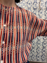 Carica l&#39;immagine nel visualizzatore di Gallery, Camicia kimono righe e fiorellini
