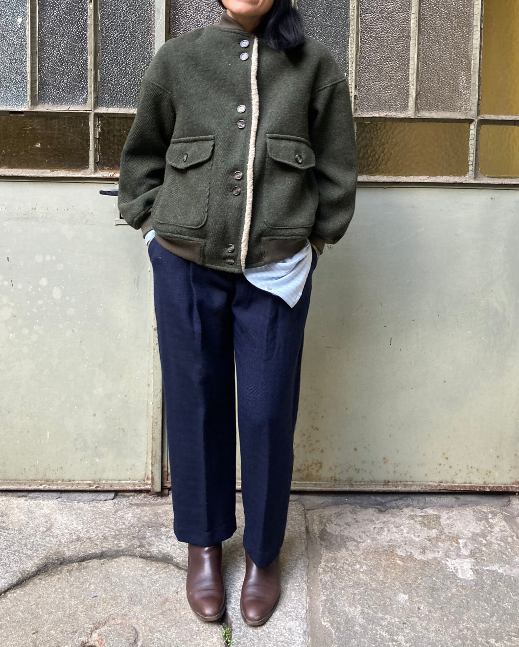 Classic Bomber verde oliva (ACCONTO DELLA METÀ DI 410)