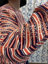Carica l&#39;immagine nel visualizzatore di Gallery, Camicia kimono righe e fiorellini
