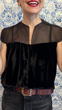 Carica l'immagine nel visualizzatore di Gallery, Plumes á porter total black con velluto liscio
