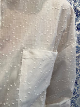 Carica l&#39;immagine nel visualizzatore di Gallery, Camicia Mena bianca cotone plumetis
