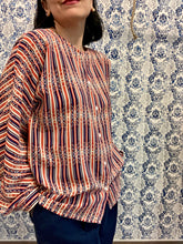 Carica l&#39;immagine nel visualizzatore di Gallery, Camicia kimono righe e fiorellini

