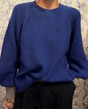 Carica l'immagine nel visualizzatore di Gallery, Sweetie blu cobalto con polsi grigi
