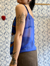 Carica l&#39;immagine nel visualizzatore di Gallery, Top/foulard azzurro/azzurro
