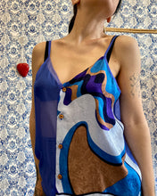 Carica l&#39;immagine nel visualizzatore di Gallery, Top/foulard azzurro/azzurro

